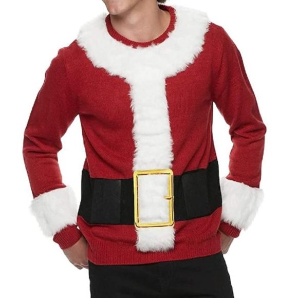 Mens Santa Claus 6 Pack Beer Ugly Xmas 
